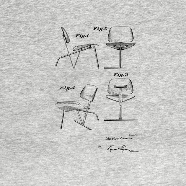 Chair VINTAGE PATENT DRAWING by skstring